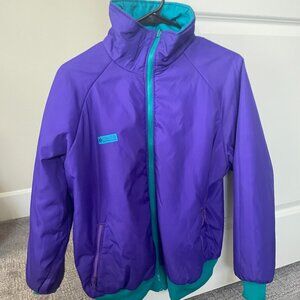 eversible Columbia Ski Jacket Teal & Purple – Small– Excellent Condion
